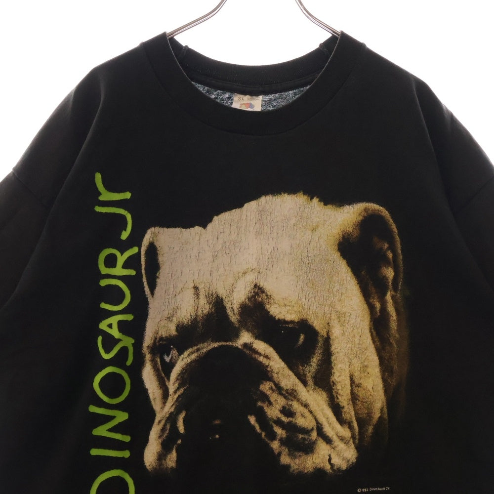 VINTAGE(ヴィンテージ) 90s DINOSAUR Jr 1992 Whatever's Cool with Me DOG TEE ダイナソージュニア フロントプリント半袖Tシャツ カットソー ブラック