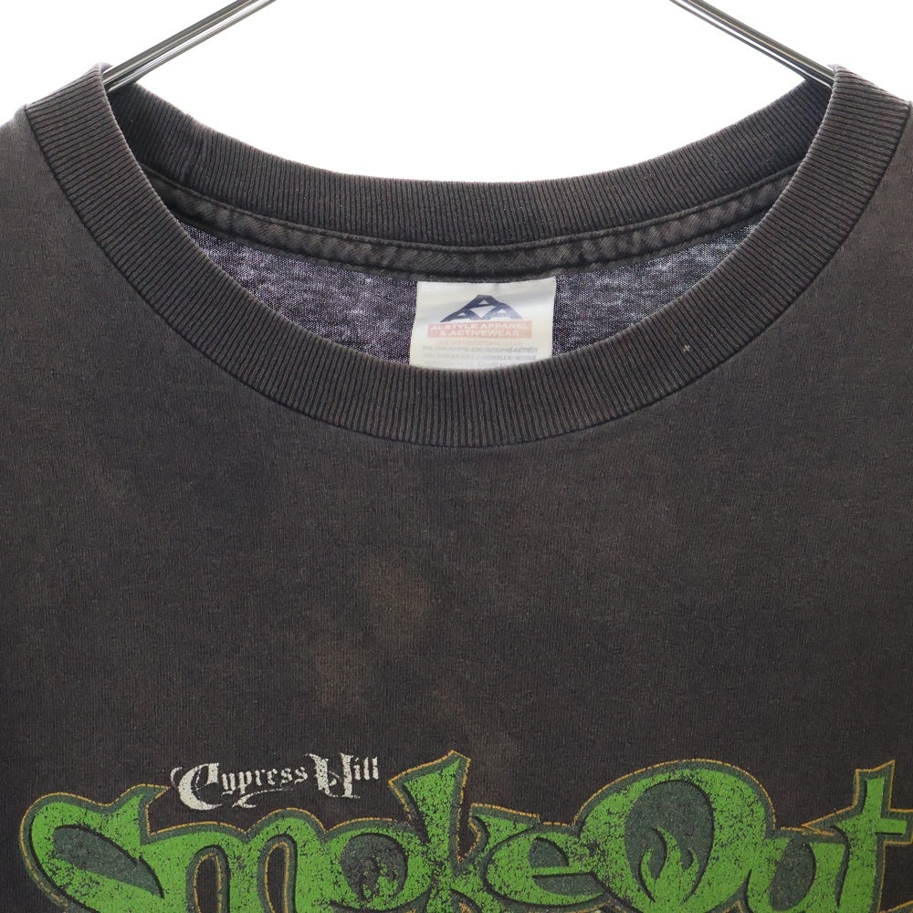 VINTAGE(ヴィンテージ) 00s CYPRESS HILL SMOKE OUT 2001 Music Festival サイプレスヒル 両面プリントTシャツ ブラック