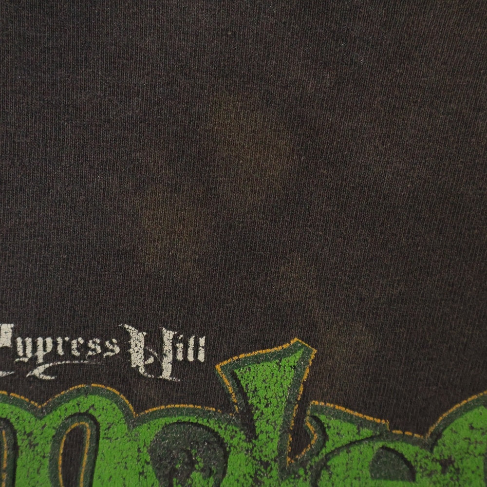 VINTAGE(ヴィンテージ) 00s CYPRESS HILL SMOKE OUT 2001 Music Festival サイプレスヒル 両面プリントTシャツ ブラック