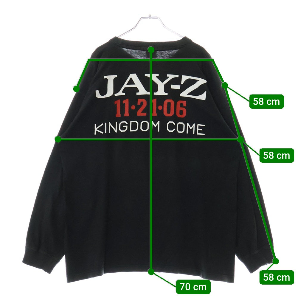 VINTAGE(ヴィンテージ) 00s JAY-Z There Is Only One Kingdom Come L/S Tee 両面プリントTシャツ ブラック