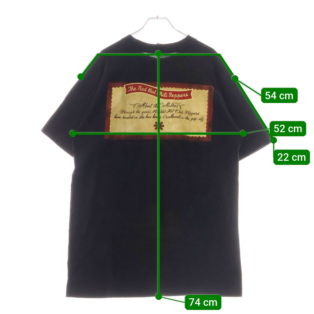 VINTAGE(ヴィンテージ) 90S RED HOT CHILI PEPPERS 1995 Member Photo Tee 両面プリント 半袖Tシャツ ブラック