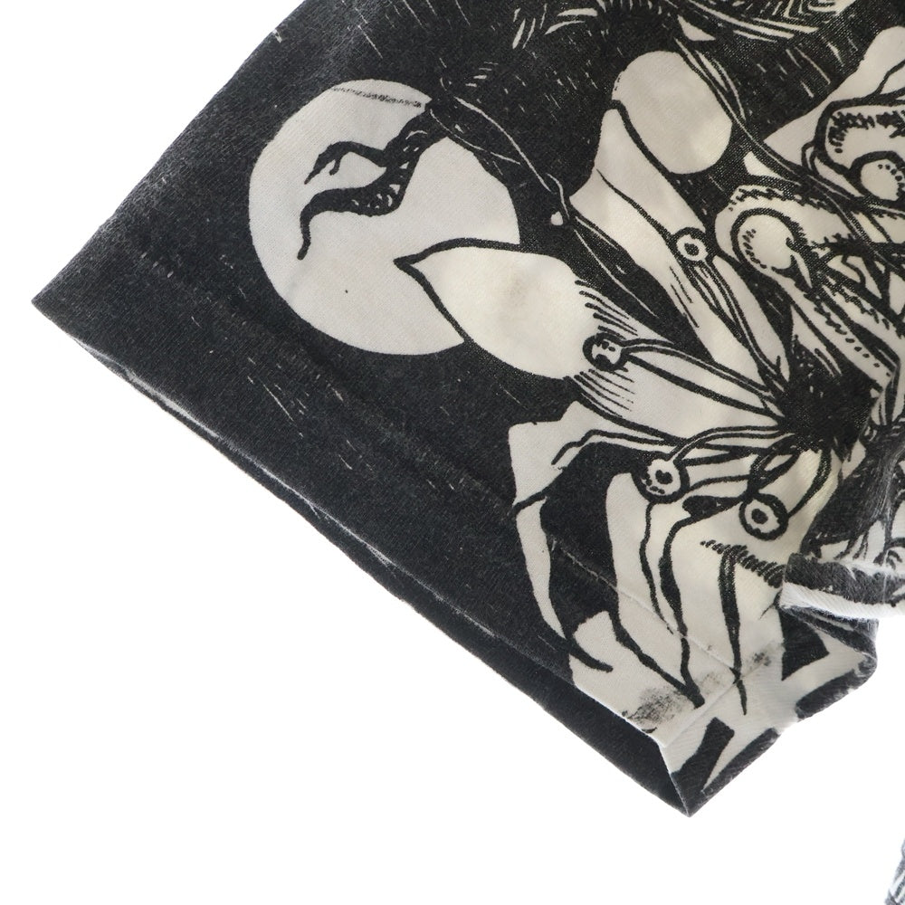 VINTAGE(ヴィンテージ) 90s SEPTIC DEATH PUSHEAD The Kuro Line 総柄半袖Tシャツ セプティックデス パスヘッド