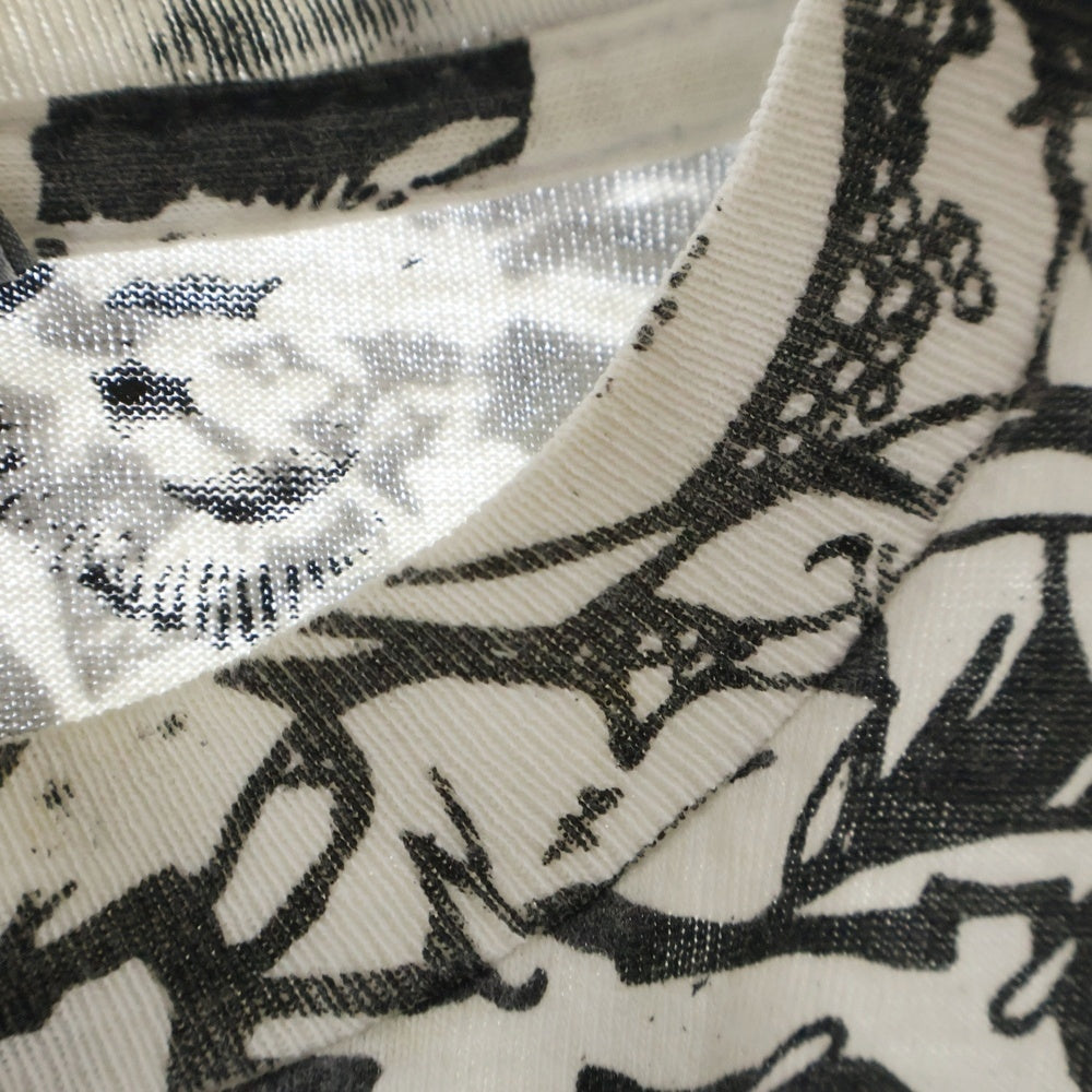 VINTAGE(ヴィンテージ) 90s SEPTIC DEATH PUSHEAD The Kuro Line 総柄半袖Tシャツ セプティックデス パスヘッド