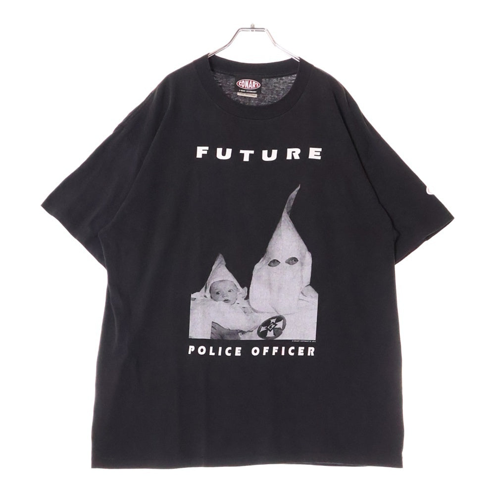 VINTAGE(ヴィンテージ) 90S CONART FUTURE POLICE OFFICER TEE コナート フューチュラ グラフィックプリント 半袖Tシャツ ブラック