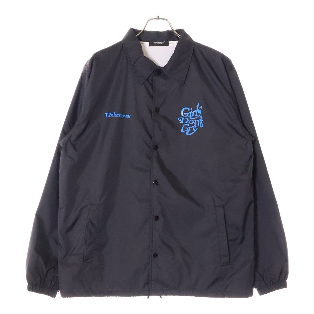 UNDERCOVER(アンダーカバー) 23SS × Girls Don't Cry Coach Jacket ガールズドントクライ グラフィックプリント コーチジャケット ブラック UC2B9211