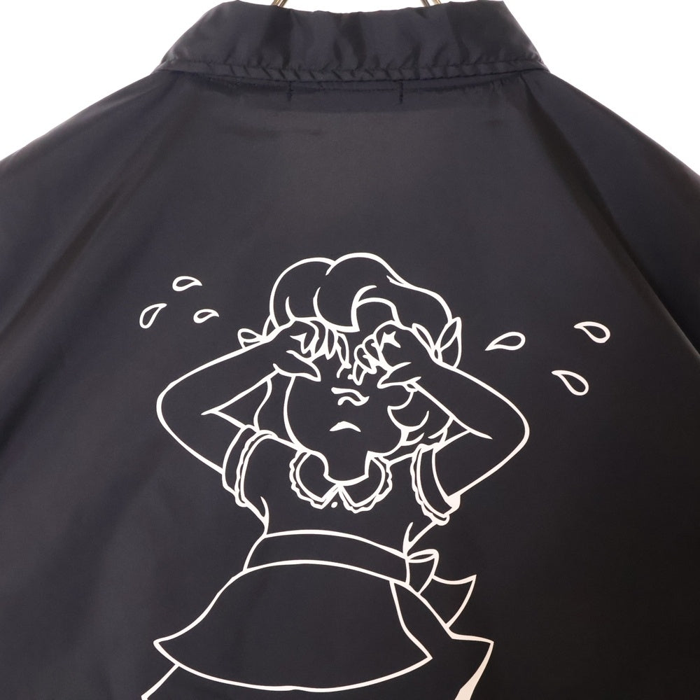 UNDERCOVER(アンダーカバー) 23SS × Girls Don't Cry Coach Jacket ガールズドントクライ グラフィックプリント コーチジャケット ブラック UC2B9211