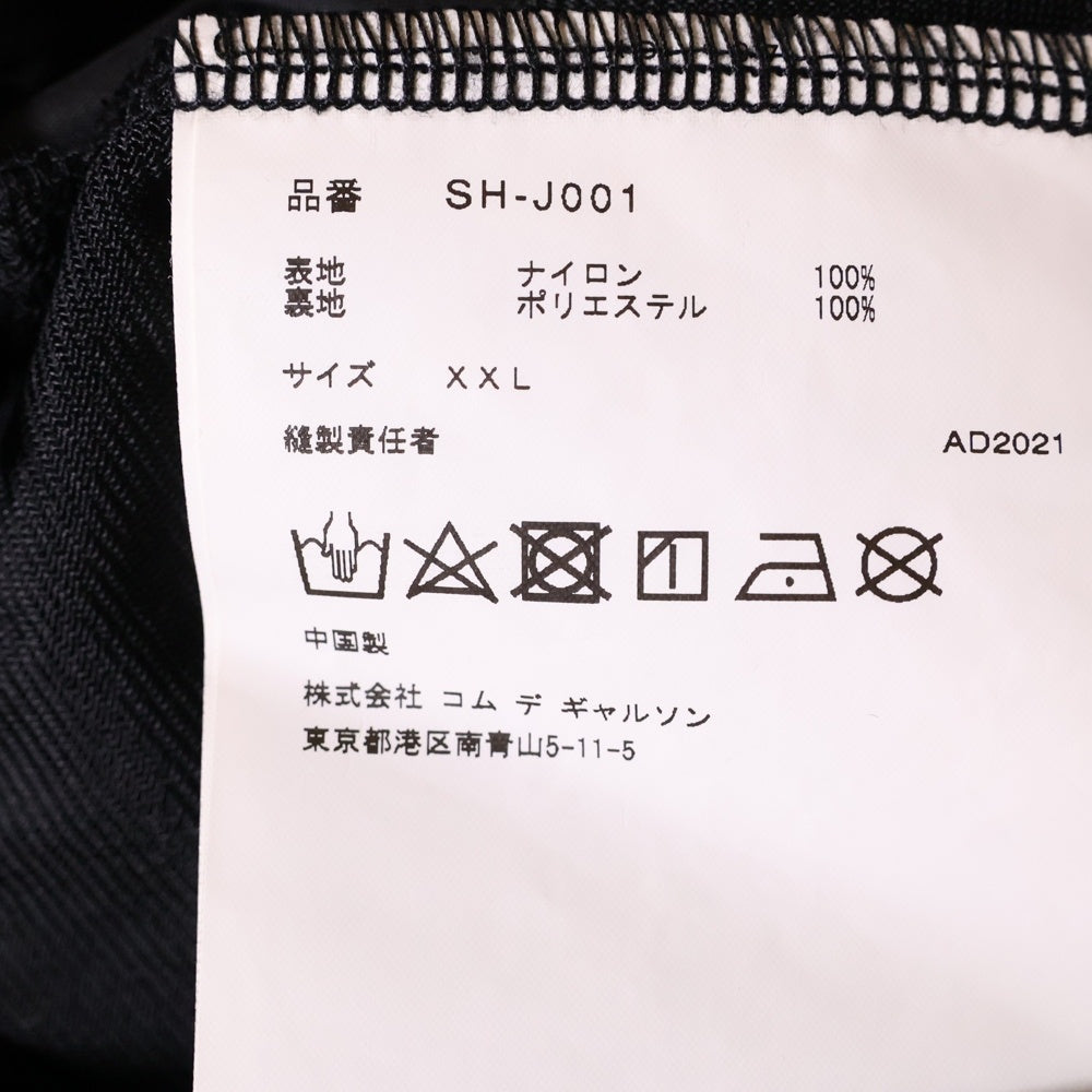 COMME des GARCONS CDG(コムデギャルソン シーディージー) 21AW xSTUSSY ステューシーグラフィックプリント コーチジャケット ブラック SH-J001