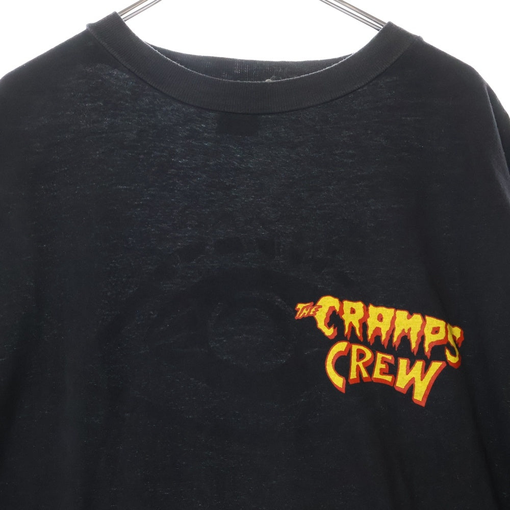 VINTAGE(ヴィンテージ) 90S CRAMPS CREW グラフィックプリント 両面プリント 半袖Tシャツ ブラック