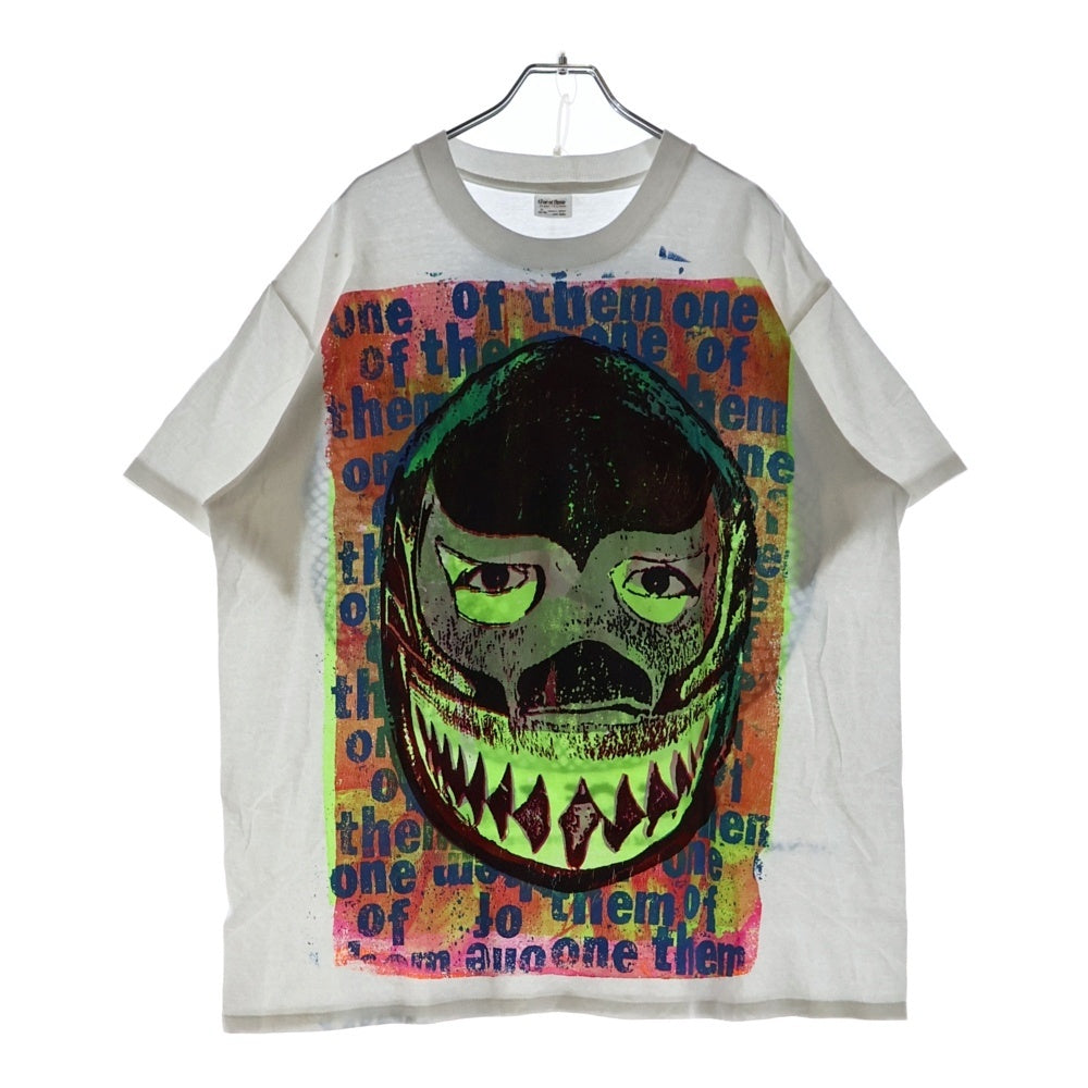 VINTAGE(ヴィンテージ) 90S ONE OF THEM 5th ANNIVERSARY printed by DONROCK ドンロック グラフィックプリント 半袖Tシャツ ホワイト