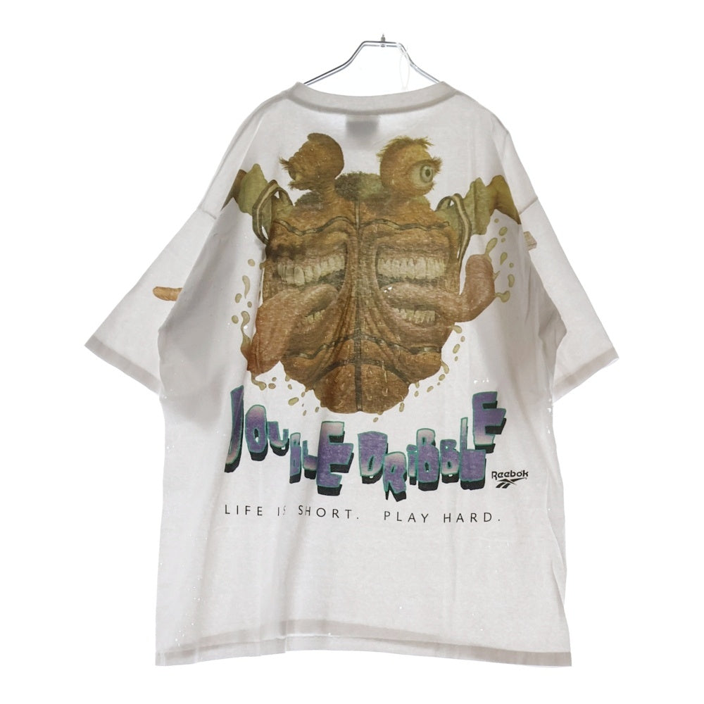 VINTAGE(ヴィンテージ) 90S DOUBLE DRIBBLE BASKET MONSTER AOP バスケットモンスター オーバープリント 半袖Tシャツ ホワイト
