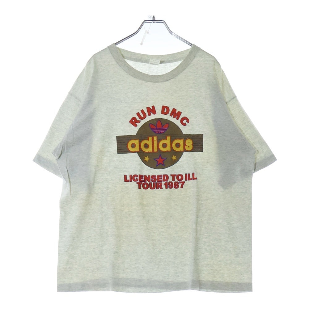 VINTAGE(ヴィンテージ) 90s Run DMC 1987 TEE 両面プリント半袖Tシャツ カットソー グレー