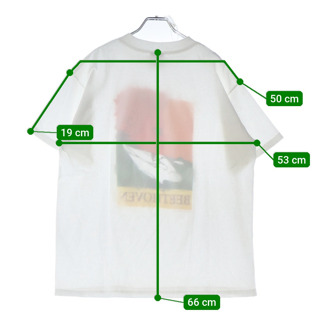 VINTAGE(ヴィンテージ) 90s Beethoven TEE ベートーベン フロントプリント半袖Tシャツ カットソー ホワイト