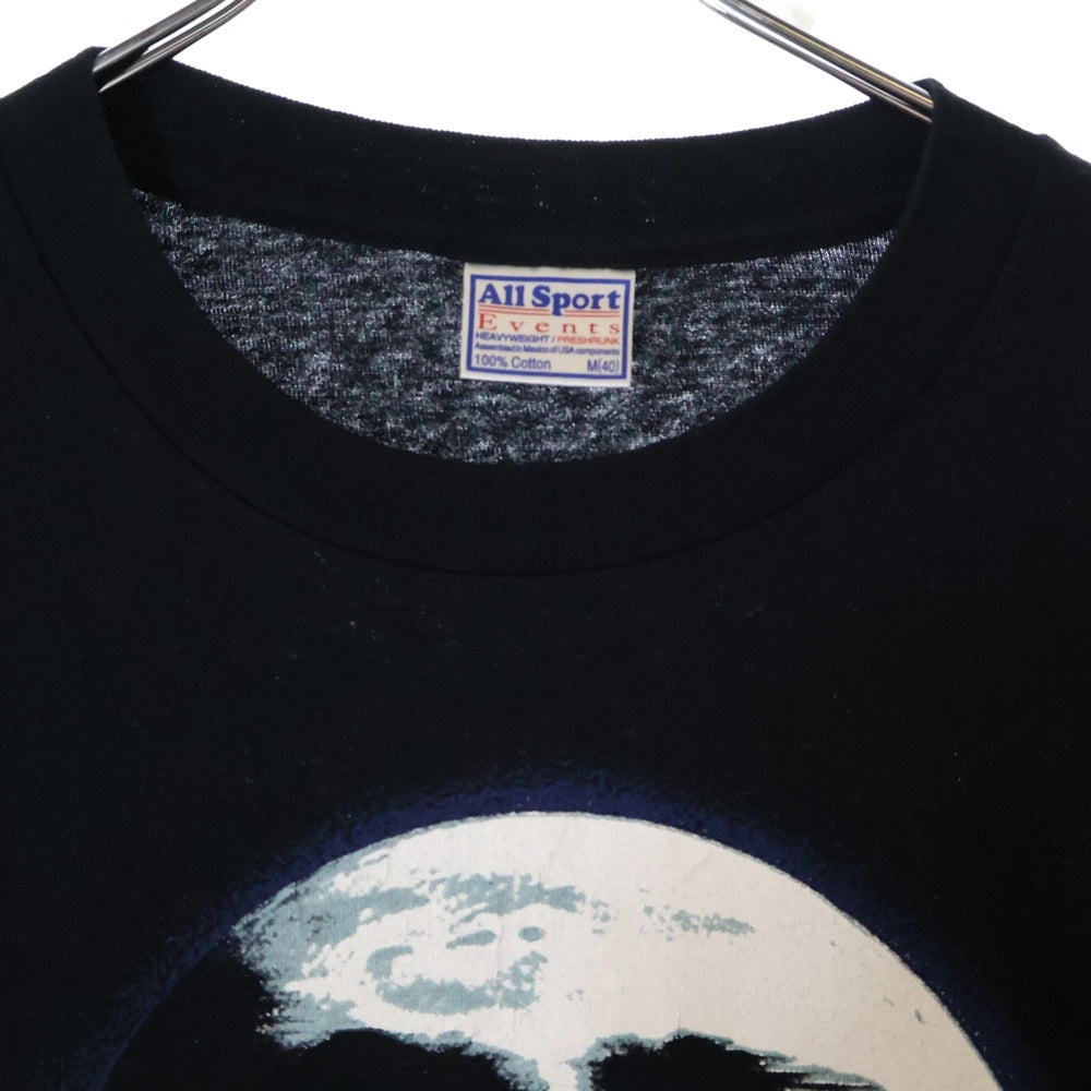 VINTAGE(ヴィンテージ) 90s Man on the Moon TEE マン オン ザ ムーン フロントプリント半袖Tシャツ カットソー ブラック