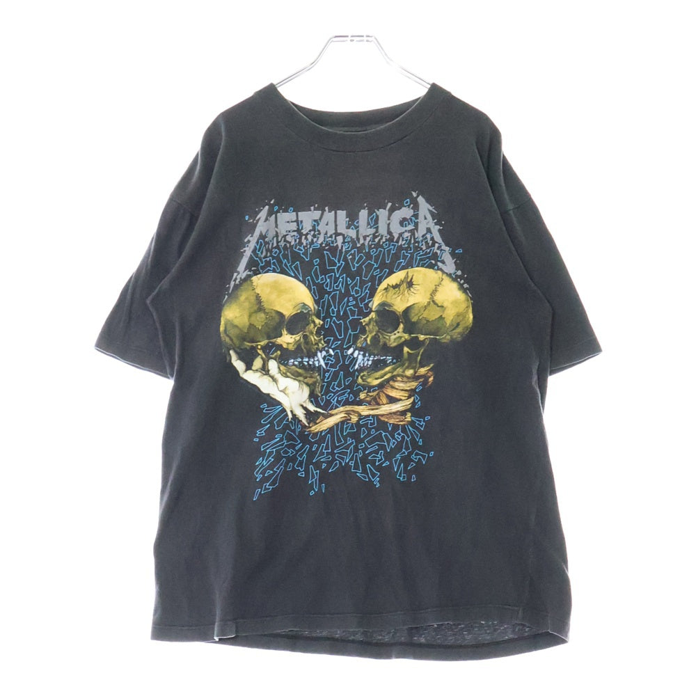 VINTAGE(ヴィンテージ) 90s METALLICA SAD BUT TRUE METALLI TEE メタリカ パスヘッド 両面プリント半袖Tシャツ カットソー ブラック