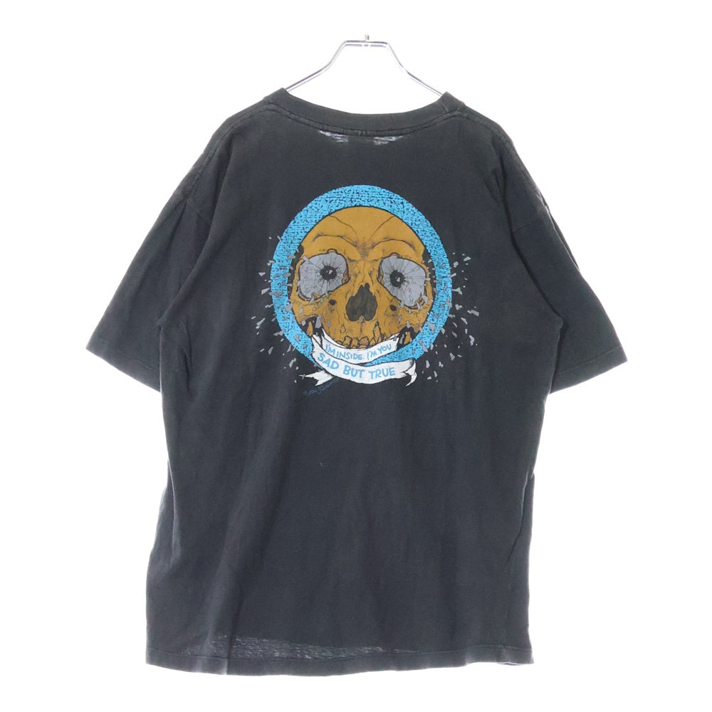 VINTAGE(ヴィンテージ) 90s METALLICA SAD BUT TRUE METALLI TEE メタリカ パスヘッド 両面プリント半袖Tシャツ カットソー ブラック