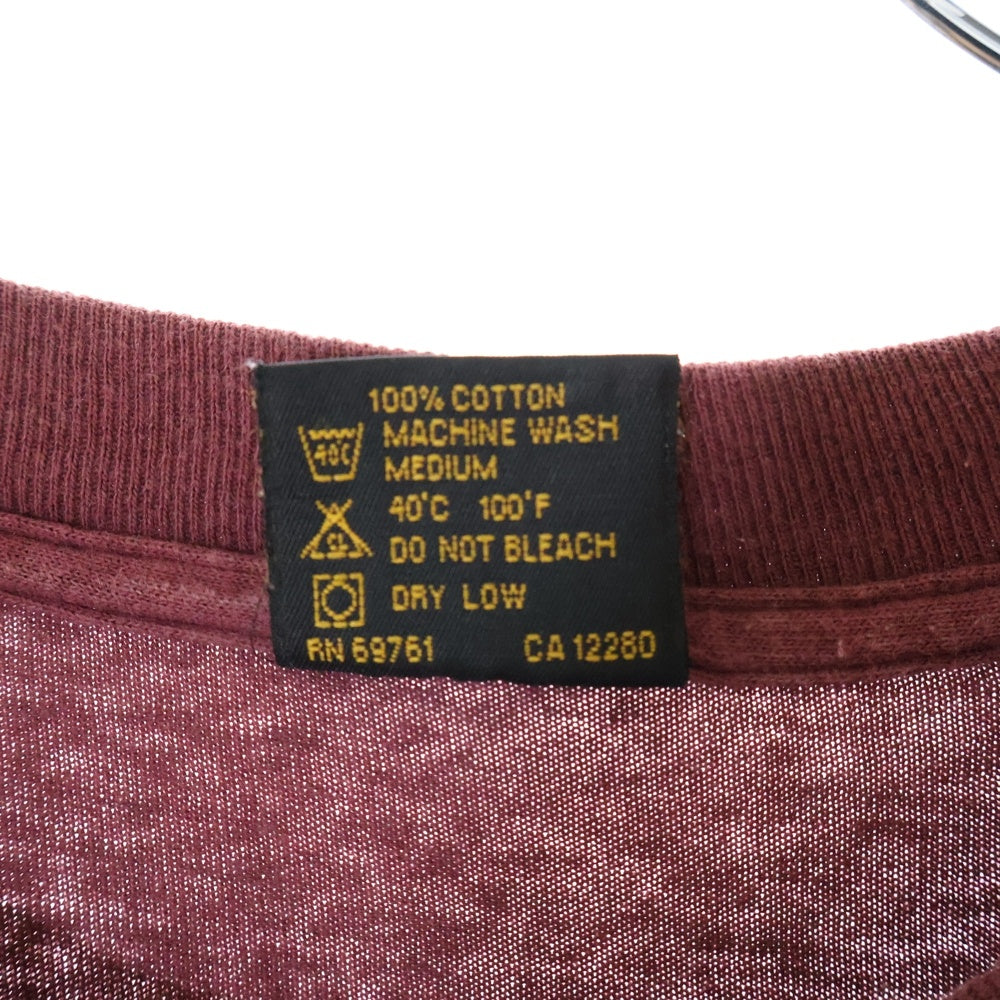 VINTAGE(ヴィンテージ) 90S SONIC YOUTH ヒステリックコミックス 無敵戦隊 ソニックユース 半袖Tシャツ バーガンディ