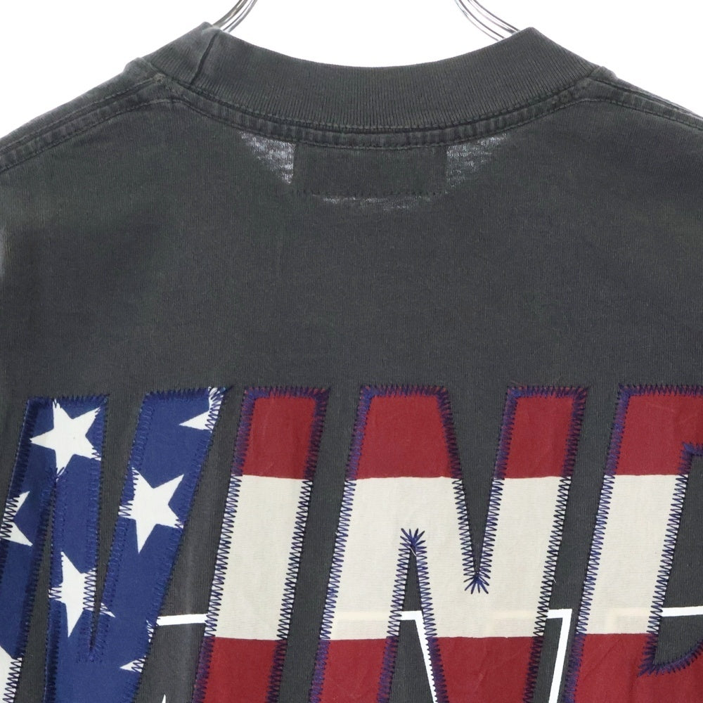 WIND AND SEA(ウィンダンシー) 25SS SIGNATURE USA SEA ヴィンテージ加工 半袖Tシャツ ブラック WDS-O-SIGU-25-Q3-CS-01