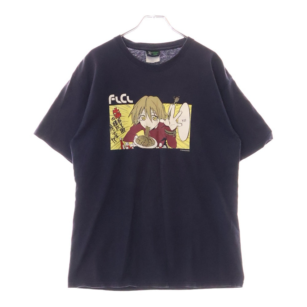 VINTAGE(ヴィンテージ) 00S FLCL フリクリ ハルコ デザインプリント 半袖Tシャツ ネイビー