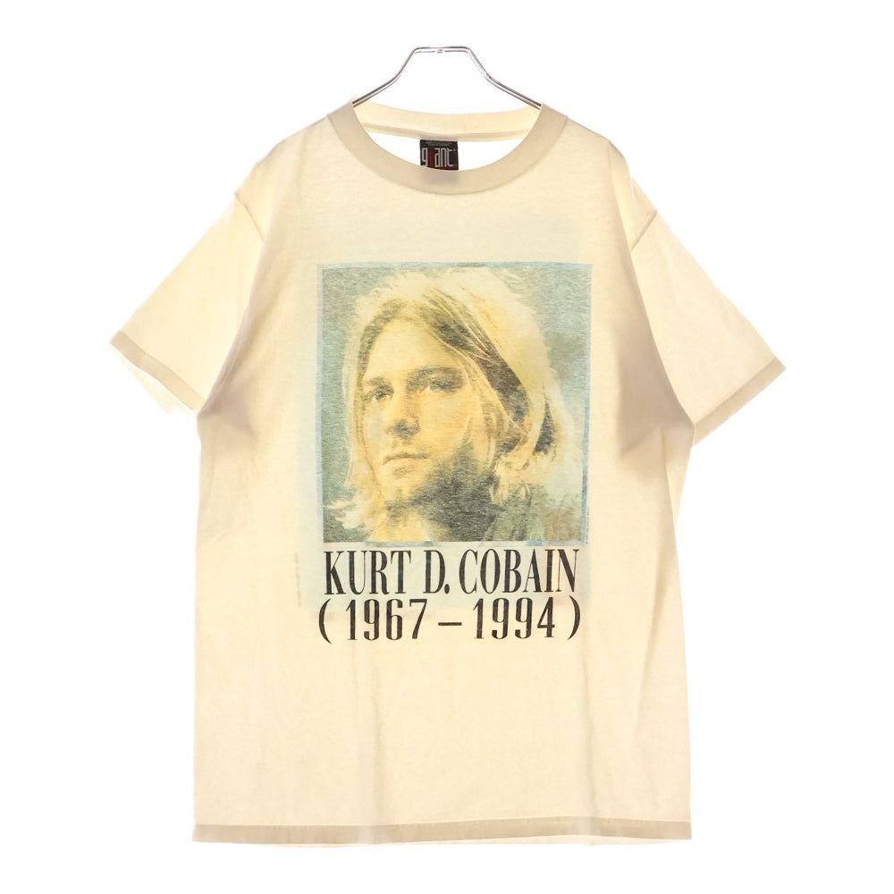 VINTAGE(ヴィンテージ) 90s 1994 NIRVANA Kurt Cobain Memorial Tee 追悼 半袖Tシャツ 青年期 ホワイト