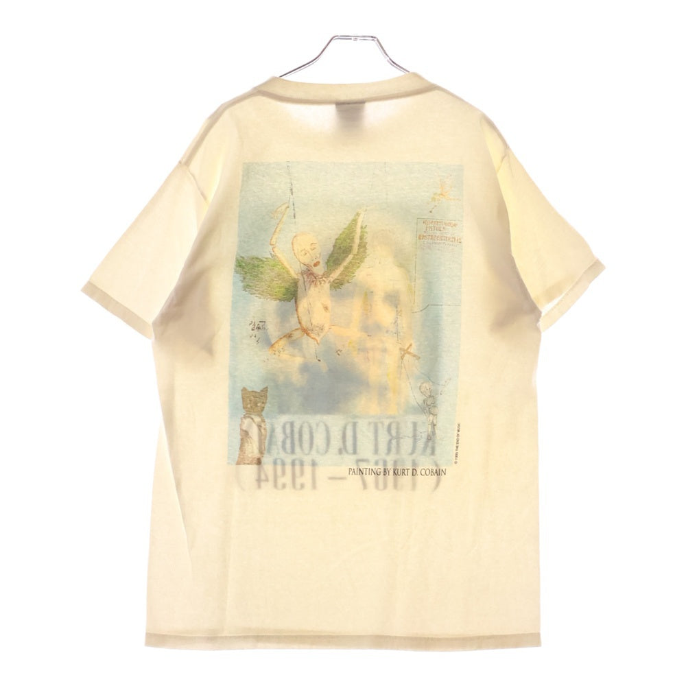 VINTAGE(ヴィンテージ) 90s 1994 NIRVANA Kurt Cobain Memorial Tee 追悼 半袖Tシャツ 青年期 ホワイト