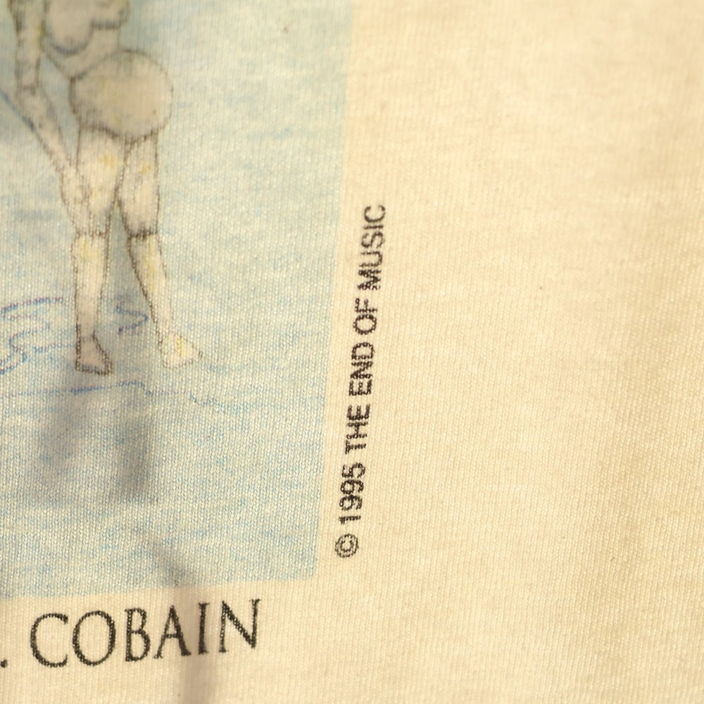 VINTAGE(ヴィンテージ) 90s 1994 NIRVANA Kurt Cobain Memorial Tee 追悼 半袖Tシャツ 青年期 ホワイト