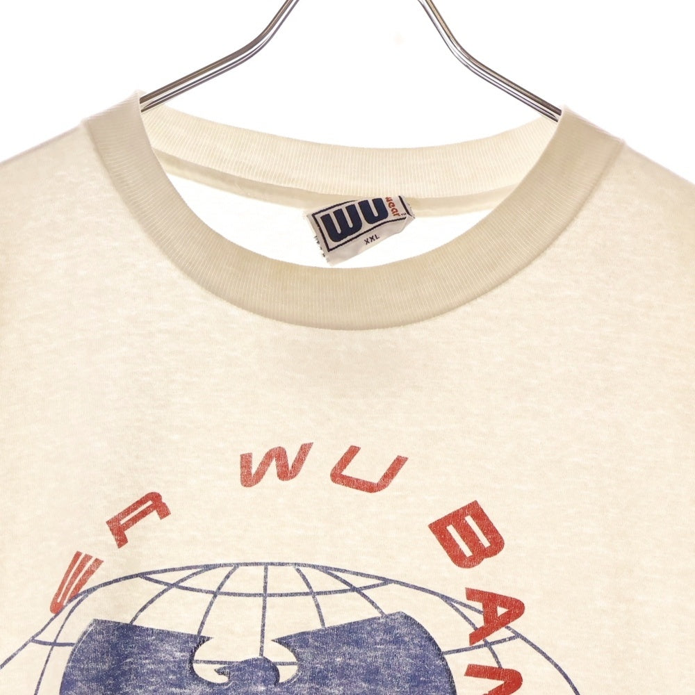 VINTAGE(ヴィンテージ) 90S WU Wear グラフィックプリント 半袖Tシャツ ホワイト