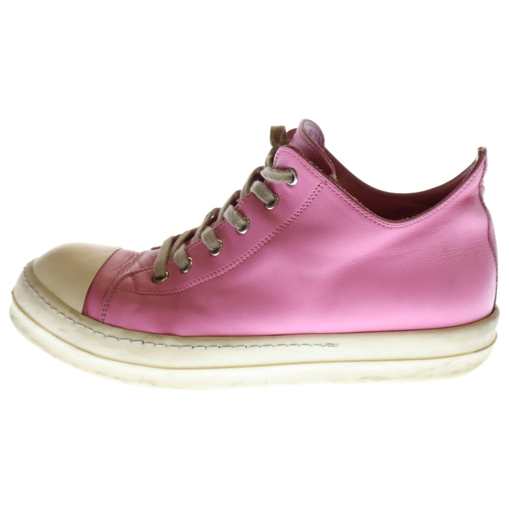 Rick Owens(リックオウエンス) RAMONES LOW ラモーンズ ローカット スニーカー ピンク