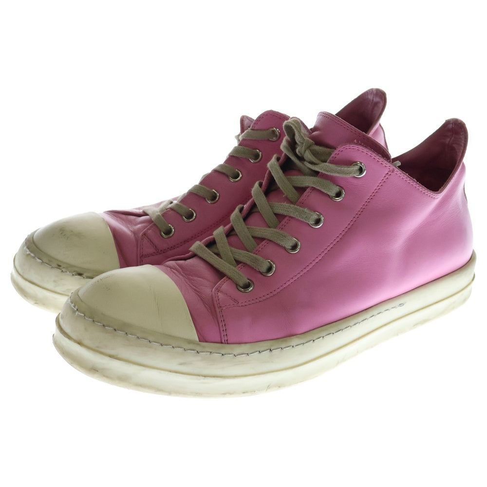 Rick Owens(リックオウエンス) RAMONES LOW ラモーンズ ローカット スニーカー ピンク