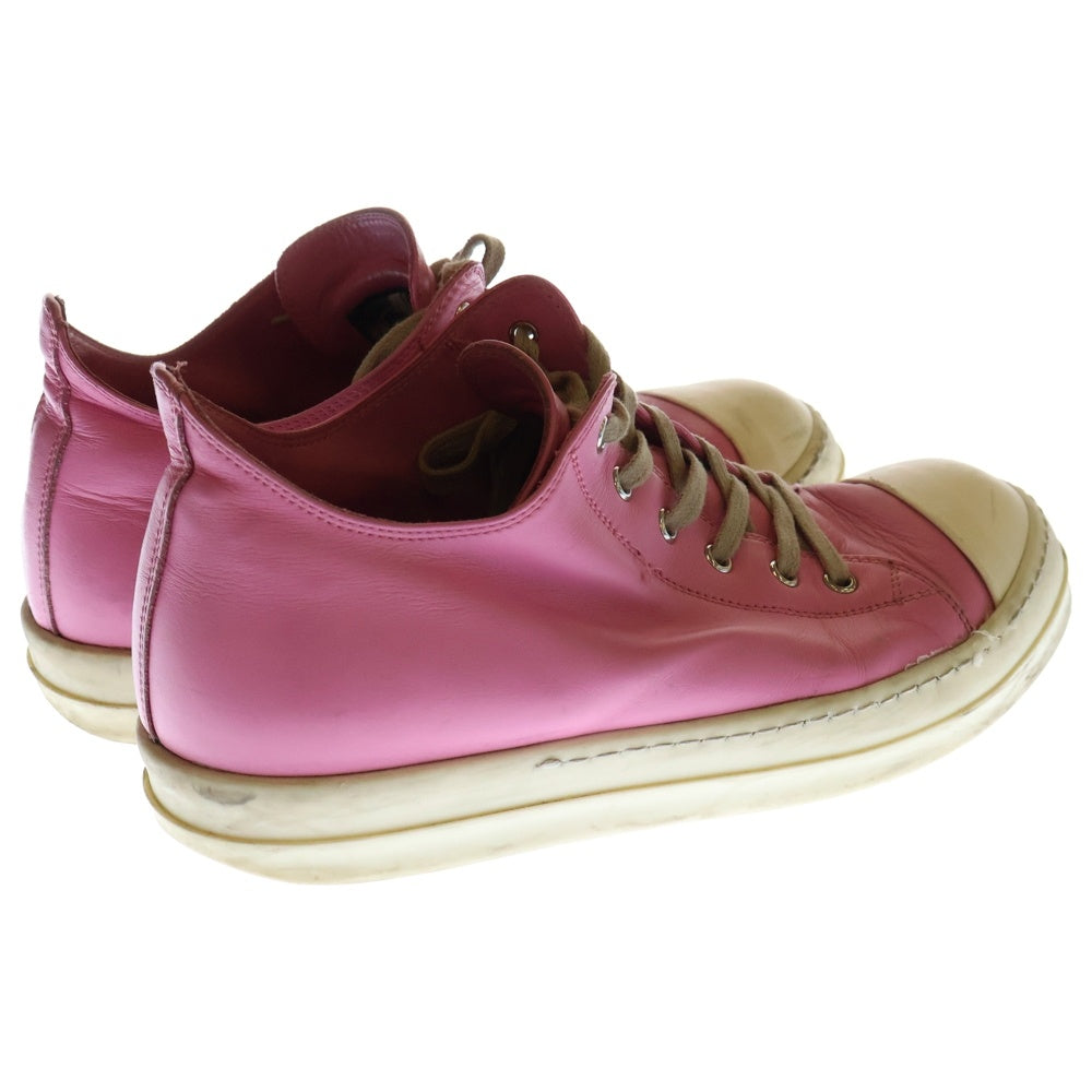 Rick Owens(リックオウエンス) RAMONES LOW ラモーンズ ローカット スニーカー ピンク