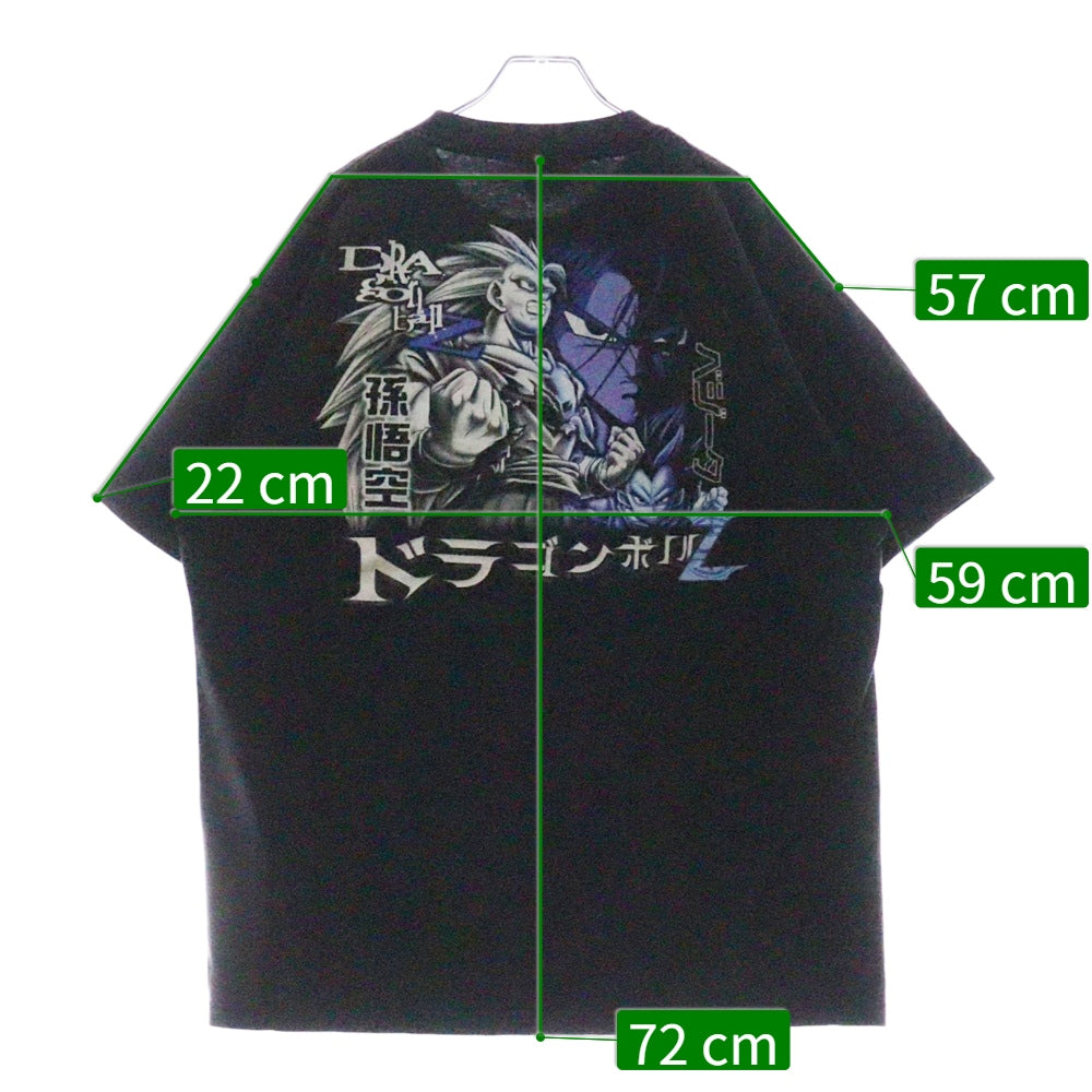 VINTAGE(ヴィンテージ) 00S DRAGONBALL Z ドラゴンボールZ スーパーサイヤ人3 半袖Tシャツ ブラック