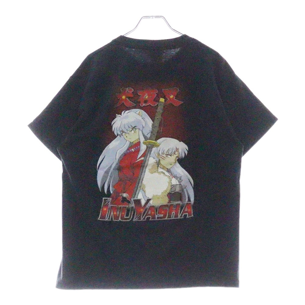 VINTAGE(ヴィンテージ) 00S 犬夜叉 両面プリント 半袖Tシャツ ブラック