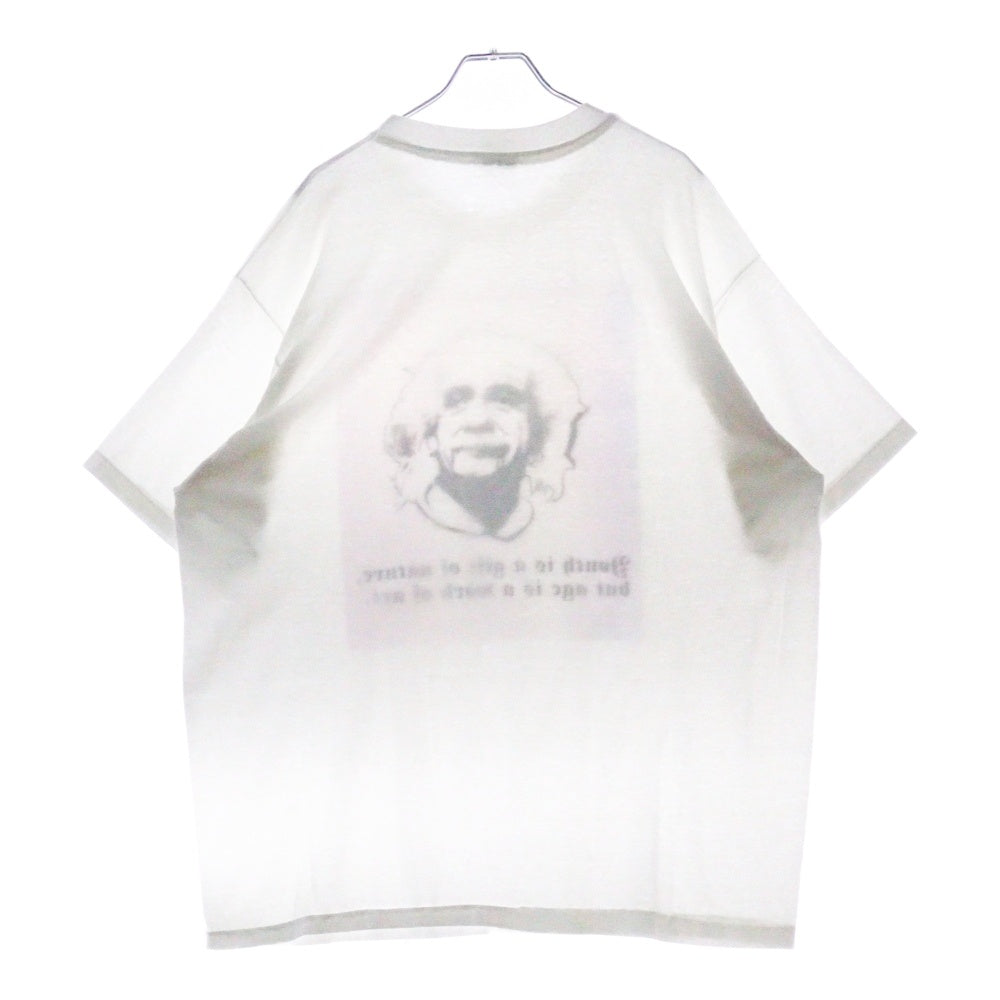 VINTAGE(ヴィンテージ) 90S アルベルトアインシュタイン プリント 半袖Tシャツ ホワイト