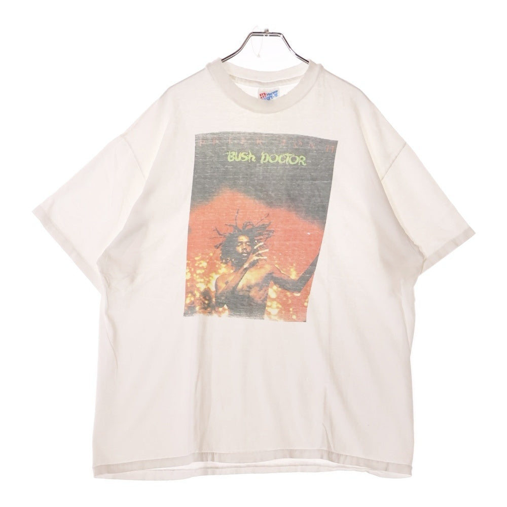 VINTAGE(ヴィンテージ) 90S PETER TOSH BUSH DOCROR ピータートッシュ プリント 半袖Tシャツ ホワイト