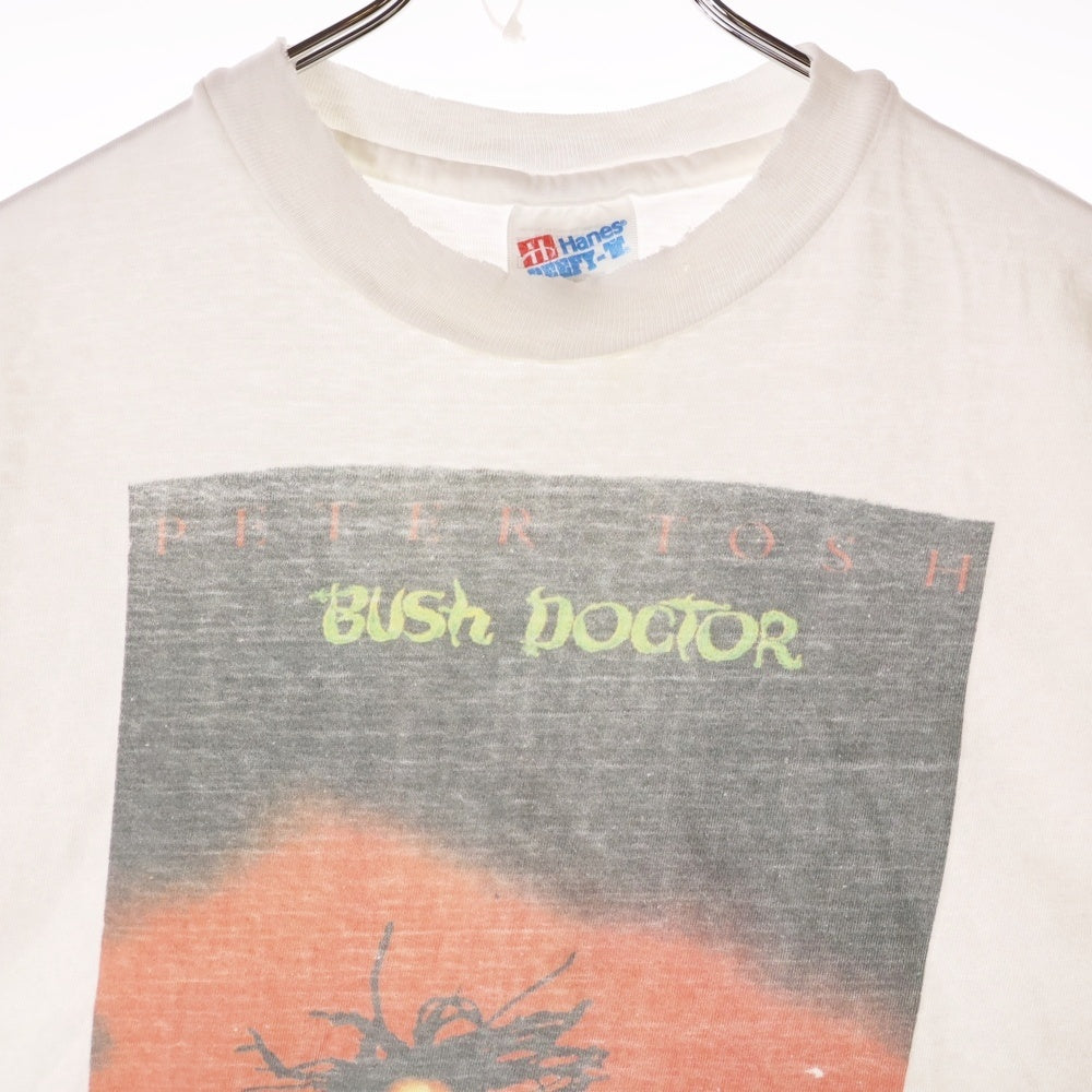 VINTAGE(ヴィンテージ) 90S PETER TOSH BUSH DOCROR ピータートッシュ プリント 半袖Tシャツ ホワイト