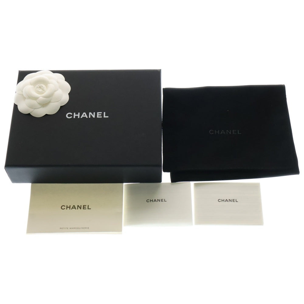 CHANEL(シャネル) ミニマトラッセ パールチェーン ショルダー ウォレットバッグ ブラック AP2583