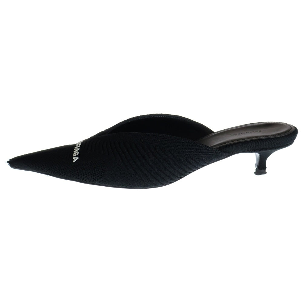 BALENCIAGA(バレンシアガ) Knife ナイフ ポインテッドトゥ ニット ミュールパンプス ブラック 671126 レディース