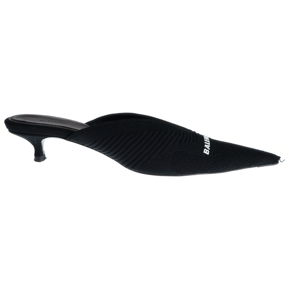 BALENCIAGA(バレンシアガ) Knife ナイフ ポインテッドトゥ ニット ミュールパンプス ブラック 671126 レディース