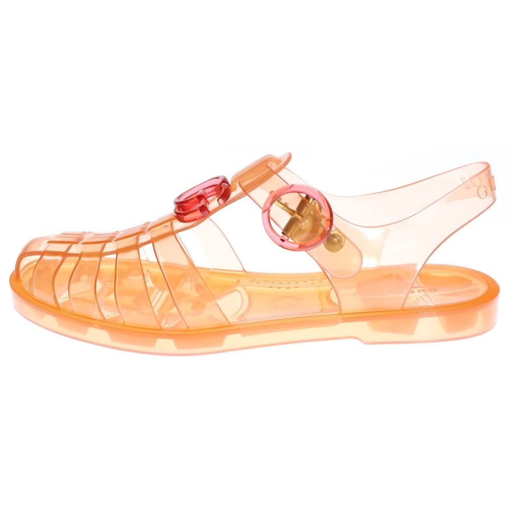 GUCCI(グッチ) GGマーモント ラバー グルカサンダル オレンジ レディース
