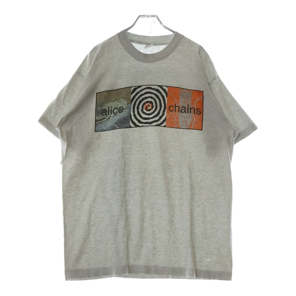 VINTAGE(ヴィンテージ) 90S alice in chains jar of flies アリスインチェイン 両面プリント 半袖Tシャツ グレー
