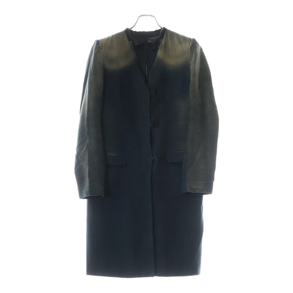 Maison Martin Margiela(メゾンマルタンマルジェラ) 00AW Archive OVERSIZE期 白タグ ノーカラー再構築 1B テーラードジャケット ブラック