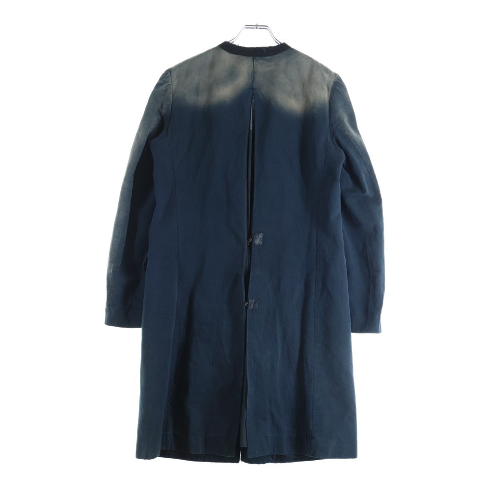 Maison Martin Margiela(メゾンマルタンマルジェラ) 04SS Archive 本人期 白タグ カットオフ ヴィンテージ 加工 ノーカラーコート ブラック