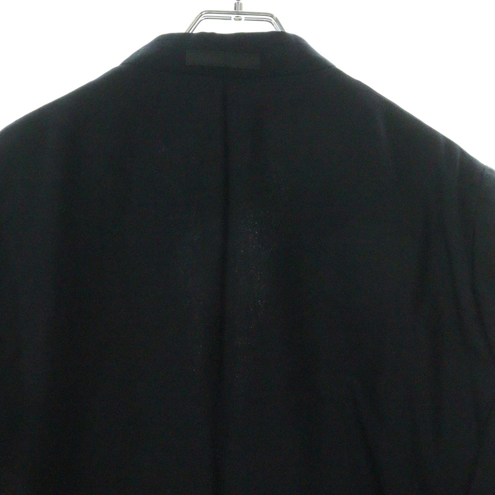 Maison Martin Margiela(メゾンマルタンマルジェラ) 04SS Archive 本人期 白タグ カットオフ ヴィンテージ 加工 ノーカラーコート ブラック