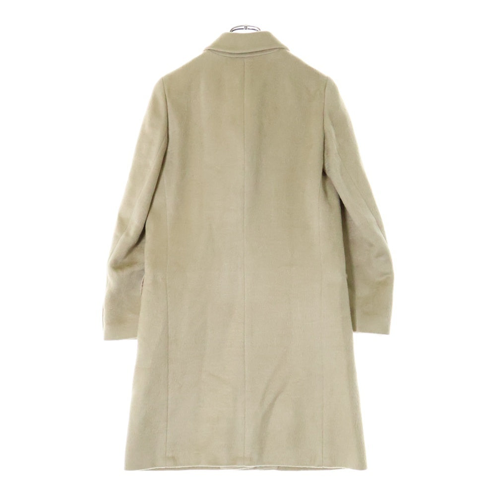 HELMUT LANG(ヘルムートラング) 00S Archive 本人期 シャギー 比翼デザイン チェスターロングコート ベージュ