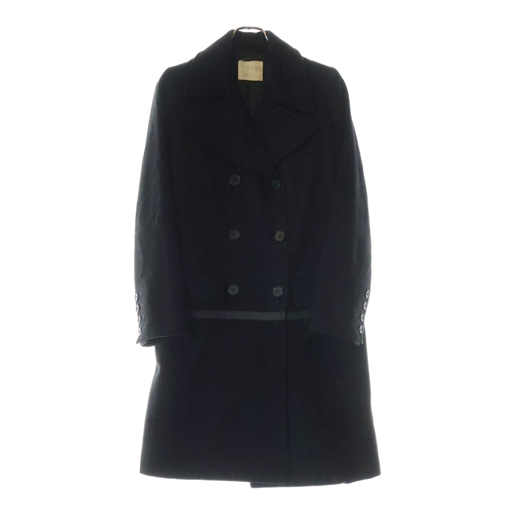 HELMUT LANG(ヘルムートラング) 97AW Archive GRTタグ 本人期 ペンキライン ダブルチェスターコート ブラック