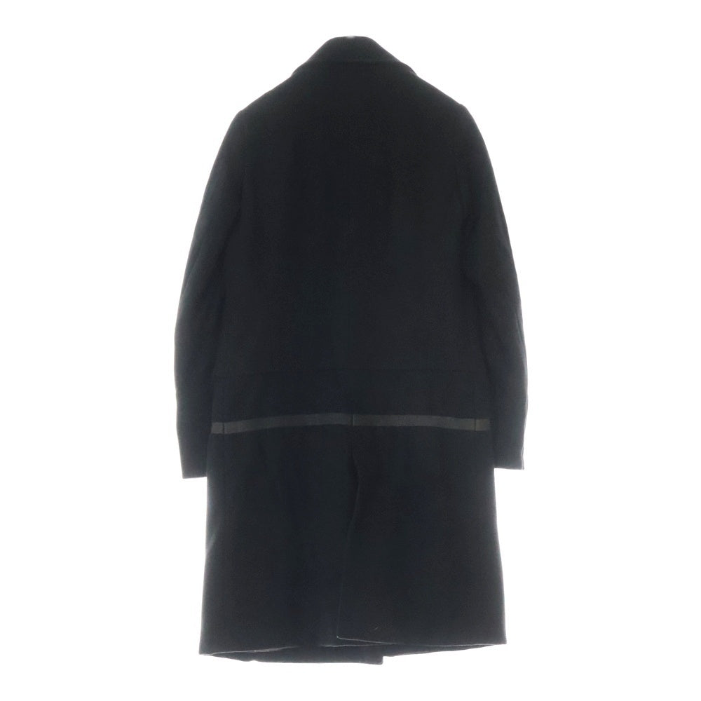 HELMUT LANG(ヘルムートラング) 97AW Archive GRTタグ 本人期 ペンキライン ダブルチェスターコート ブラック