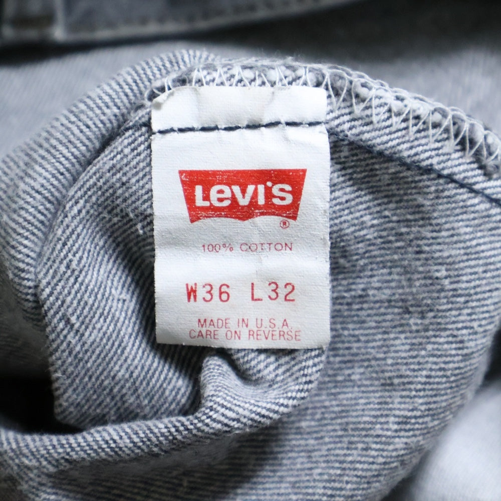Levi's(リーバイス) 90S 501 先染め ブラックデニムパンツ ブラック