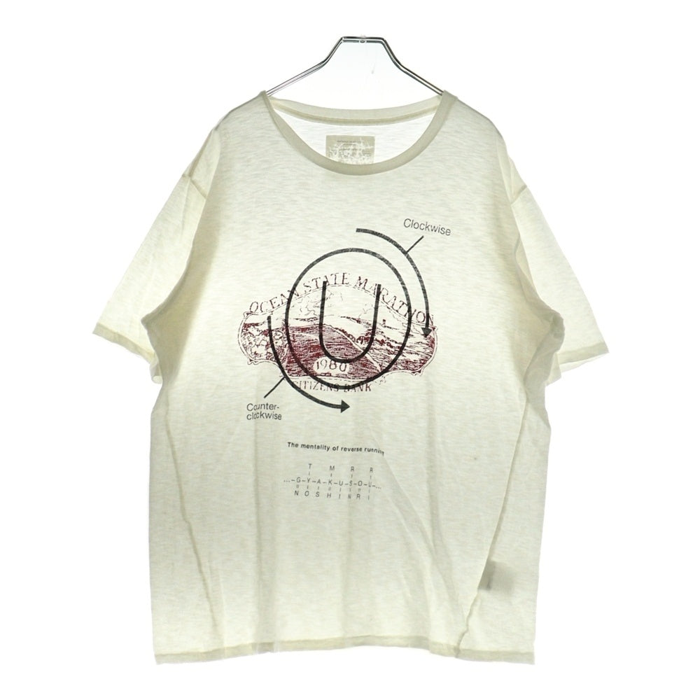 UNDERCOVER(アンダーカバー) 10AW MARATHON TEE フロントプリント半袖Tシャツ カットソー ホワイト