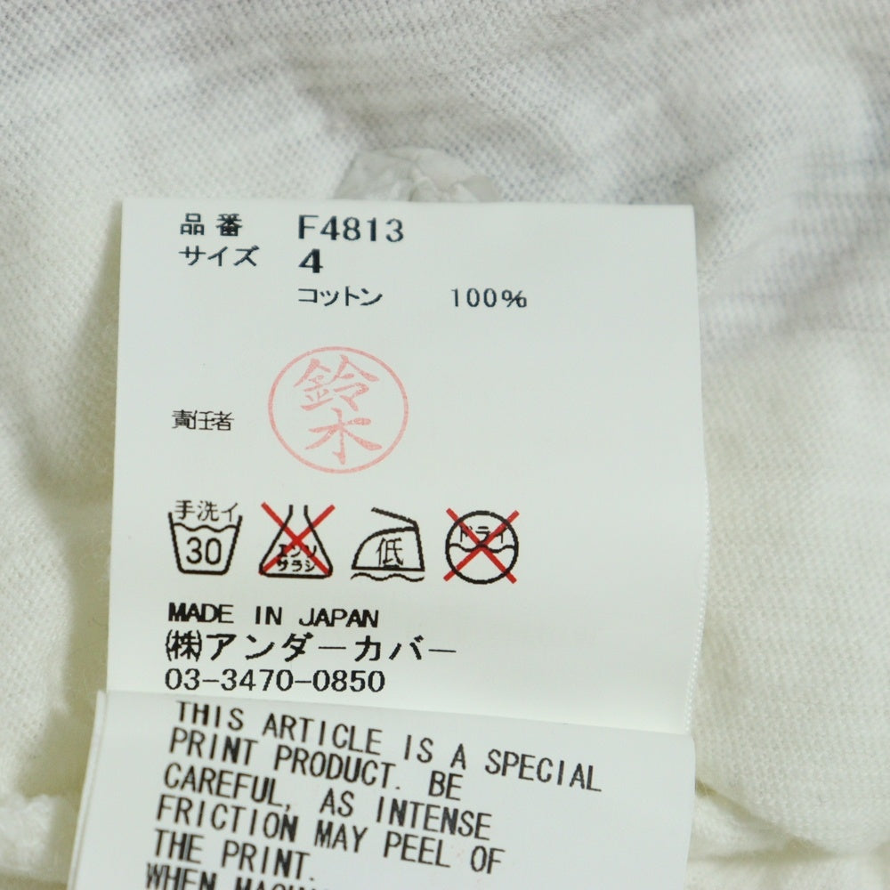 UNDERCOVER(アンダーカバー) 10AW MARATHON TEE フロントプリント半袖Tシャツ カットソー ホワイト