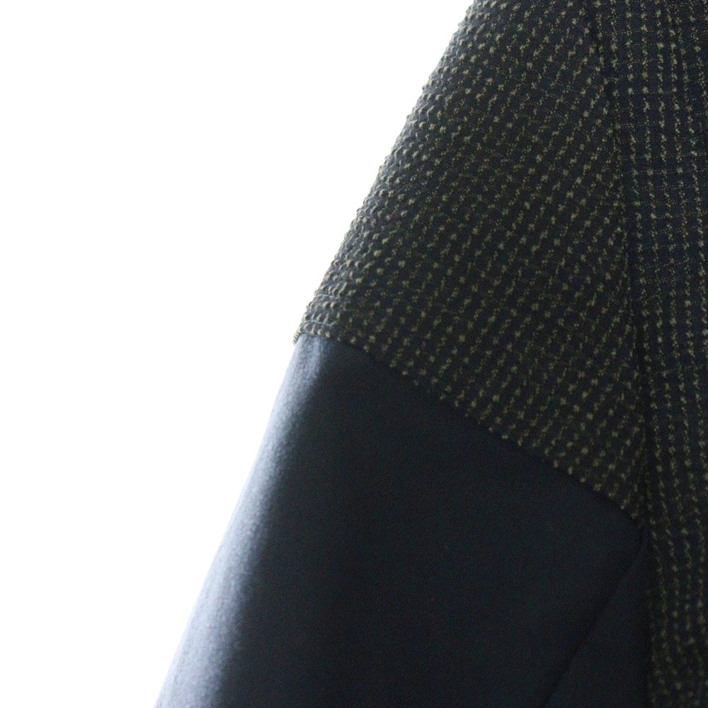 UNDERCOVER(アンダーカバー) 96AW ARCHIVE WIRE期 黒タグ 裏地メッシュ 切り替えデザインワンピース レディース ネイビー