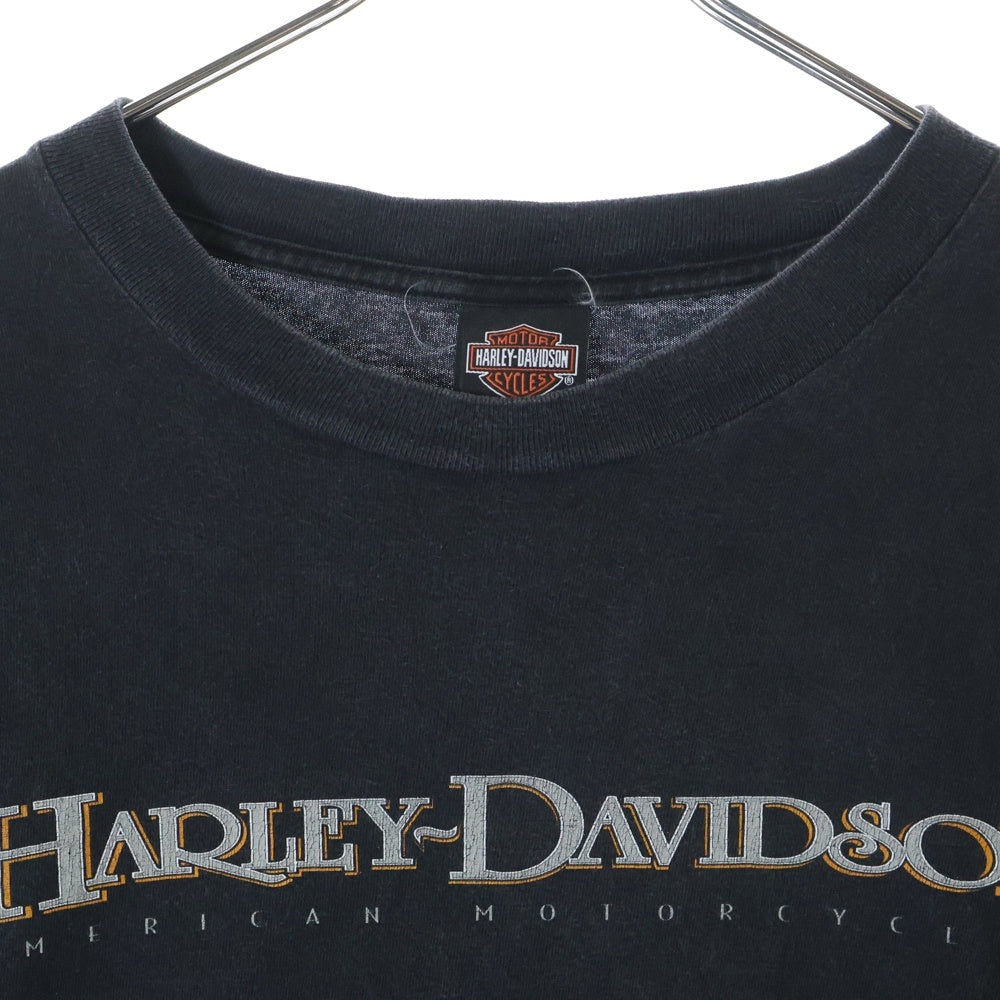 VINTAGE(ヴィンテージ) 00S Harley-Davidson 両面プリント 半袖Tシャツ ブラック